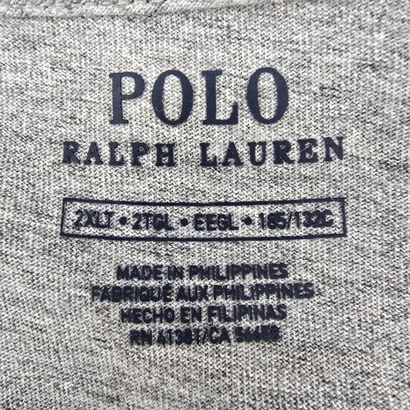 Polo Ralph Lauren Polo Bear T-Shirt Mens 2XLT Gray Rowing Crew Boathouse 2X-Tall - Picture 4 of 7